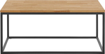 Кофейный столик 100х50х42, Детлиф, столик журнальный, стол лофт, деревянный, массив дуба / металл, Dipriz