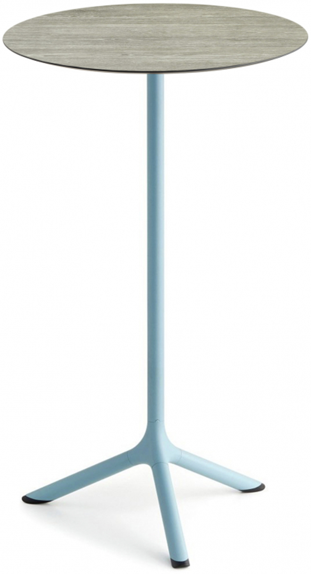 Стол ламинированный барный Scab Design Tripe, голубой, состаренный серый дуб