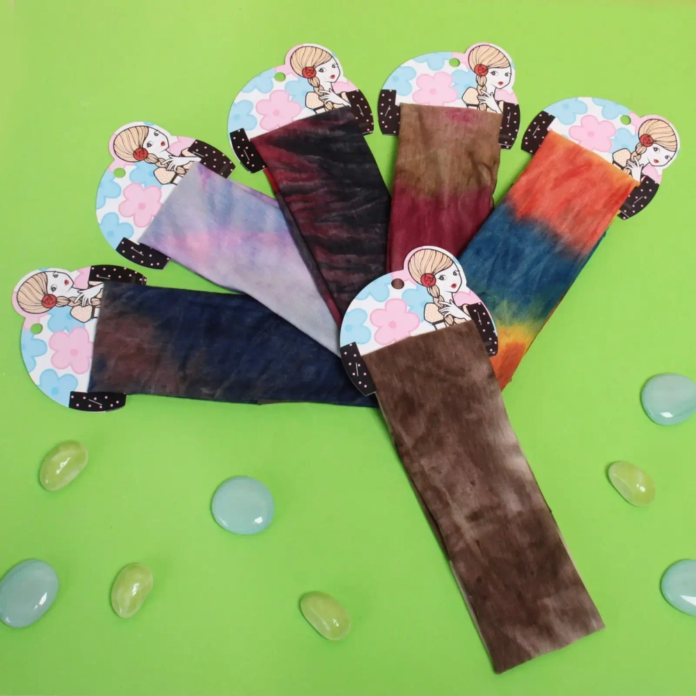 Повязка на голову «Britney Room», принт май-тай, микс 6 цветов, 20*7см