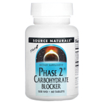 Source Naturals, Блокировщик углеводов, стадия 2, 500 мг, 60 таблеток