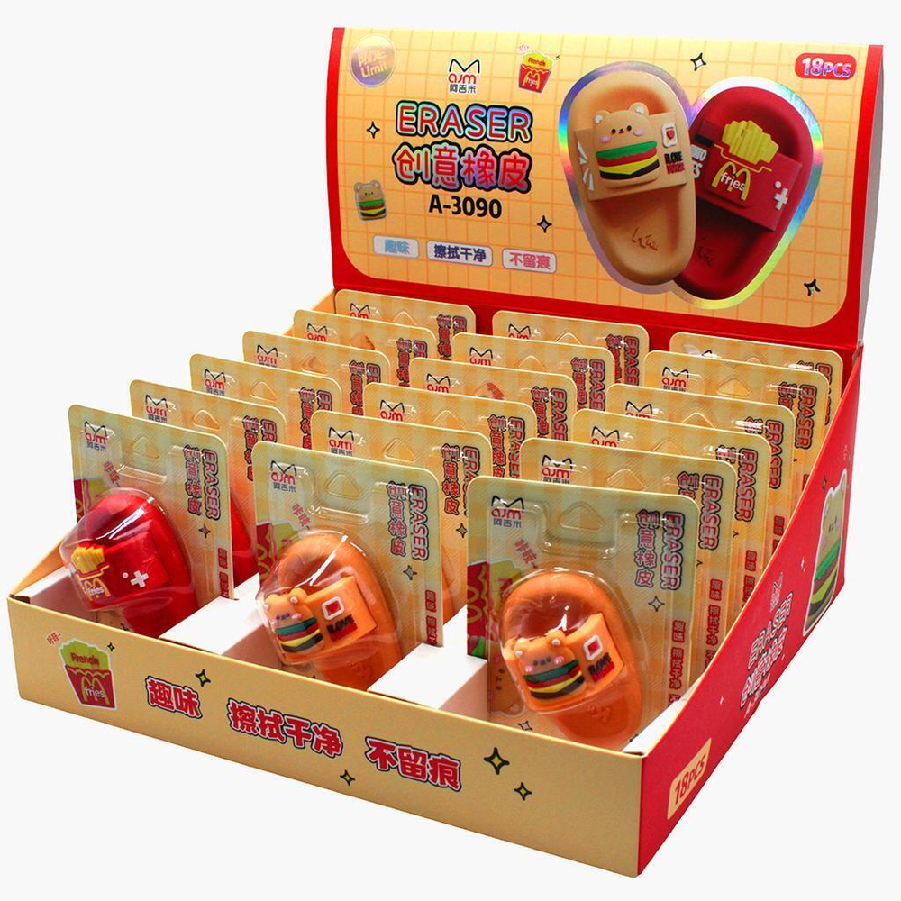 Ластик 6см "Фаст фуд" (Центрум)