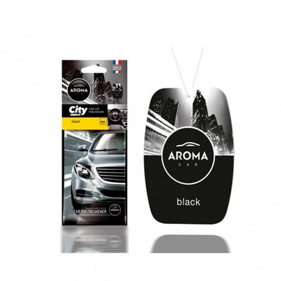 AROMA CAR Ароматизатор картонный CITY Black