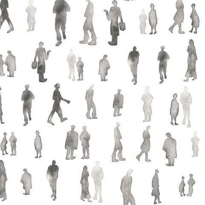 Незнакомцы, акварель | Strangers, watercolor