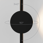 Настенный светодиодный светильник Elektrostandard Illume 40154/LED 3000K черный