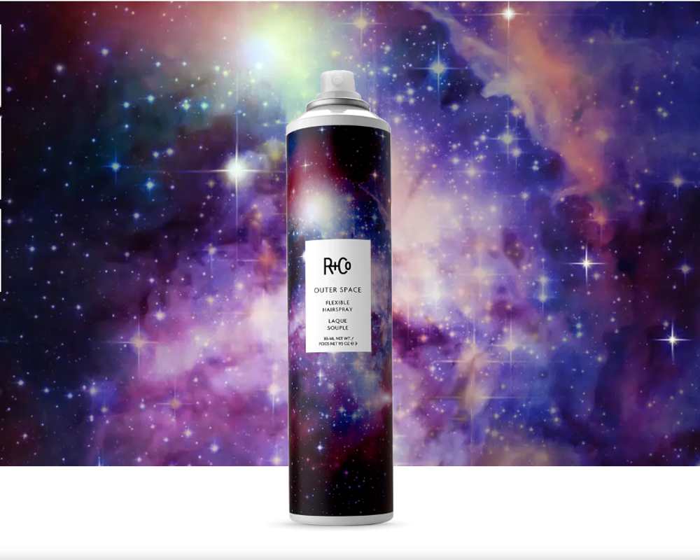 R+Co OUTER SPACE Flexible Hairspray/ГАЛАКТИКА спрей для укладки подвижной фиксации, 315мл