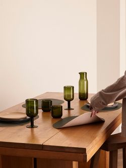 Набор из 4-х двухсторонних сервировочных салфеток Pool, 30х45 см, зеленый/бежевый