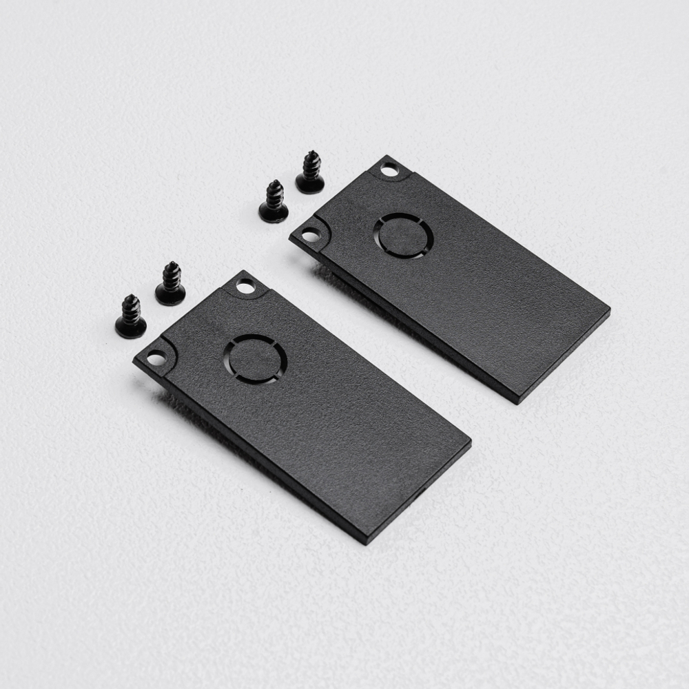 Торцевая заглушка для накладного трекового шинопровода MKA-2S-EC-B Черный