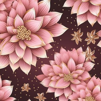 Розовые цветы