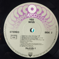 Винтажная виниловая пластинка LP Yes 90125 (France 1983) Changes