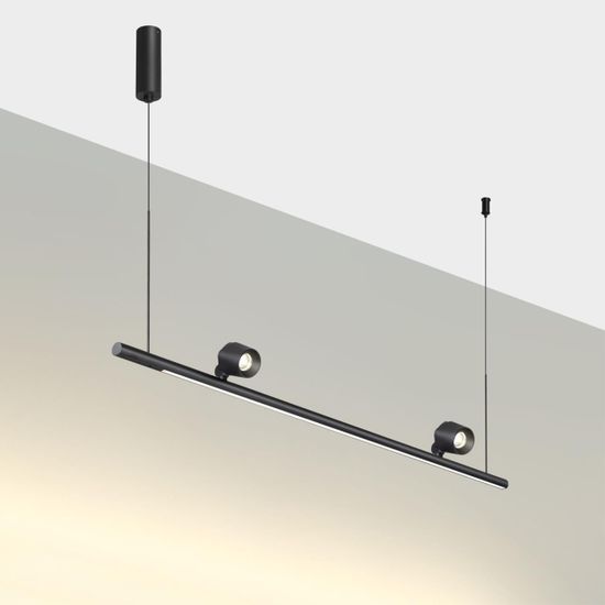 359309 OVER NT24 288 черный Светильник подвесной диммируемый (сенсер) IP20 LED 14W+14W 4000K 220-240V FERMO