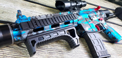 Орбибольный автомат M416 classic PRO синий граффити