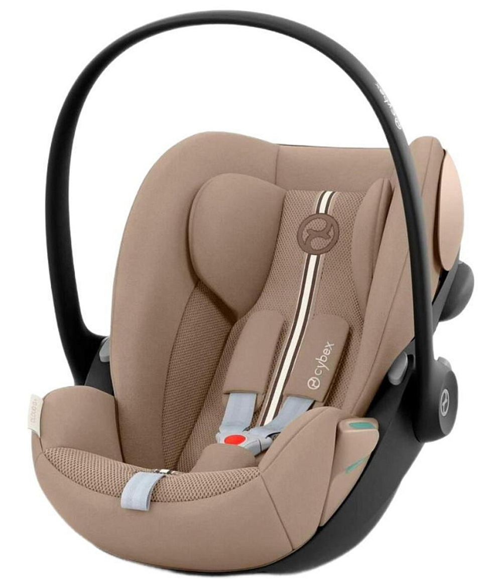 Коляска Cybex Priam IV Rosegold complete и автокресло Cloud G i-Size Almond Beige Plus 3 в 1 Cozy Beige