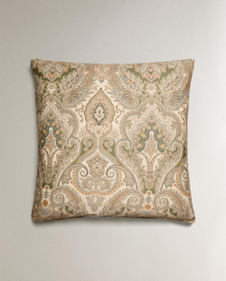 ZARA HOME НАВОЛОЧКА ИЗ ХЛОПКА-САТИНА С УЗОРОМ ПЕЙСЛИ (300 НИТЕЙ), ЗЕЛЕНЫЙ