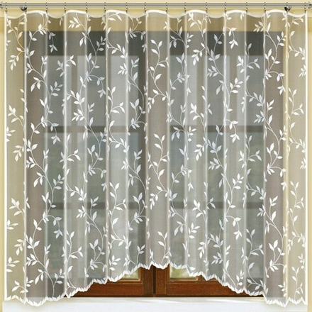 Занавеска "Ф. 209690", цвет кремовый, на шторной ленте, Польша.