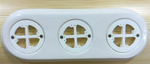 Подложка керамическая 3х-местн., белый, Арбат Interior Electric ПКА.3.01