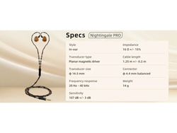 Внутриканальные наушники SIVGA Nightingale Pro