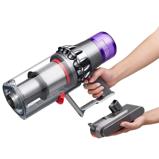 Вертикальный беспроводной пылесос Dyson V11 Fluffy SV15 (Nickel / Red) EU (Наша вилка)