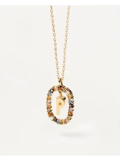 Колье женское Буква P