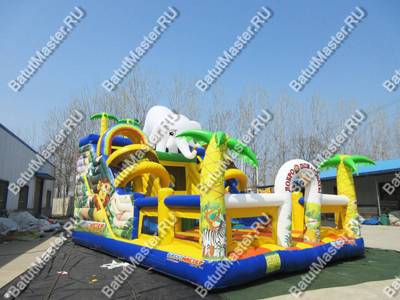 Коммерческий надувной батут "Африканский слоник"