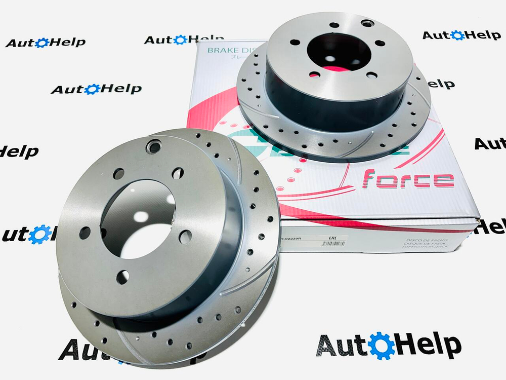 Диск тормозной перфорированный G-BRAKE GFR-01811L задний левый 262mm