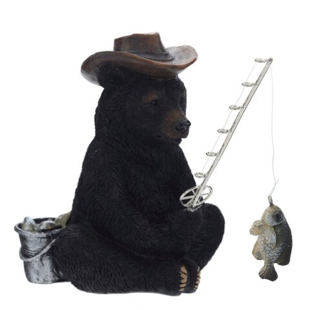 GAEM Фигурка декоративная "Медведь-рыбак", L11,5 W17 H13 см