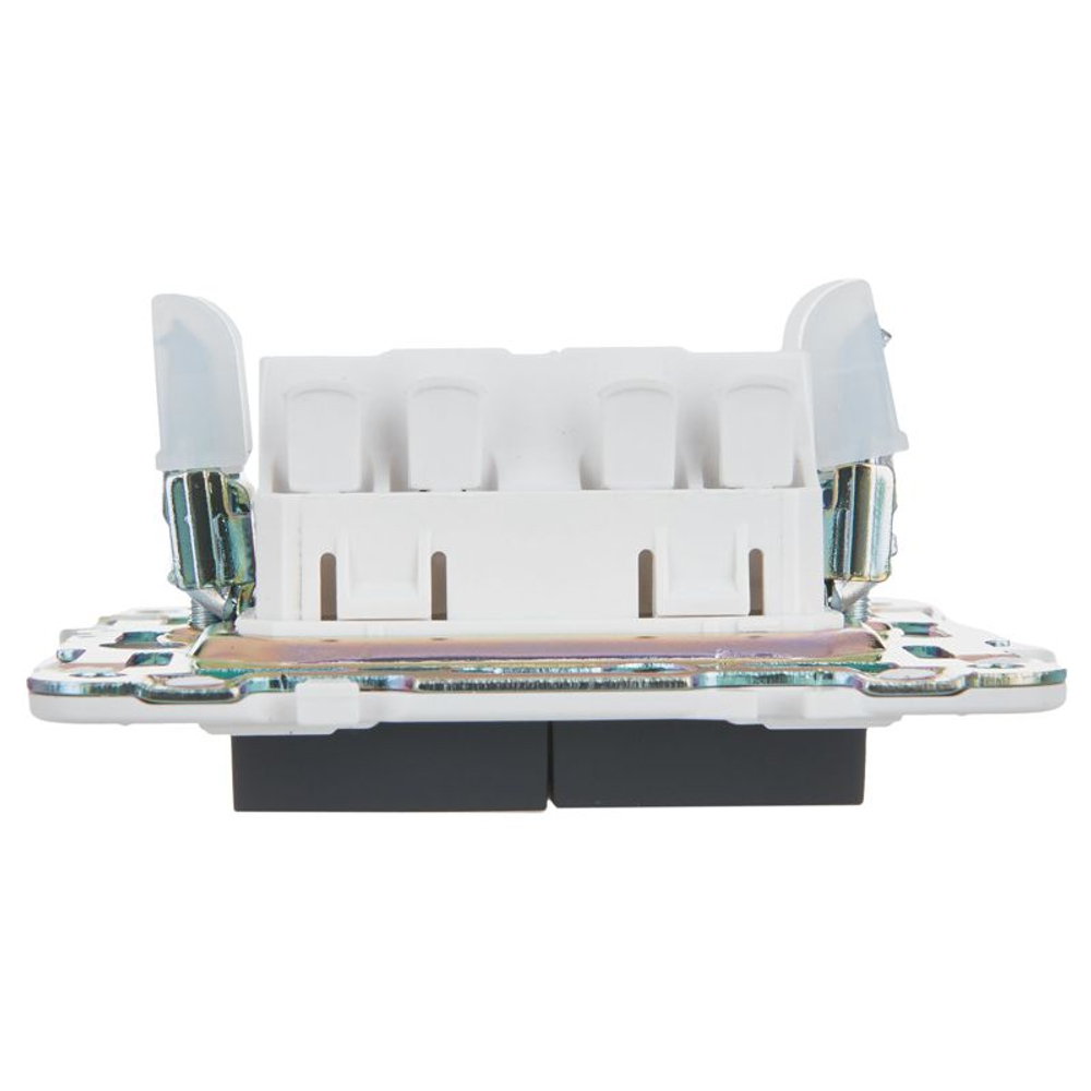 Выключатель проходной 2-кл. SKANDY 10А SK-V10G с индикацией графит IEK SK-V22-1-10-K53