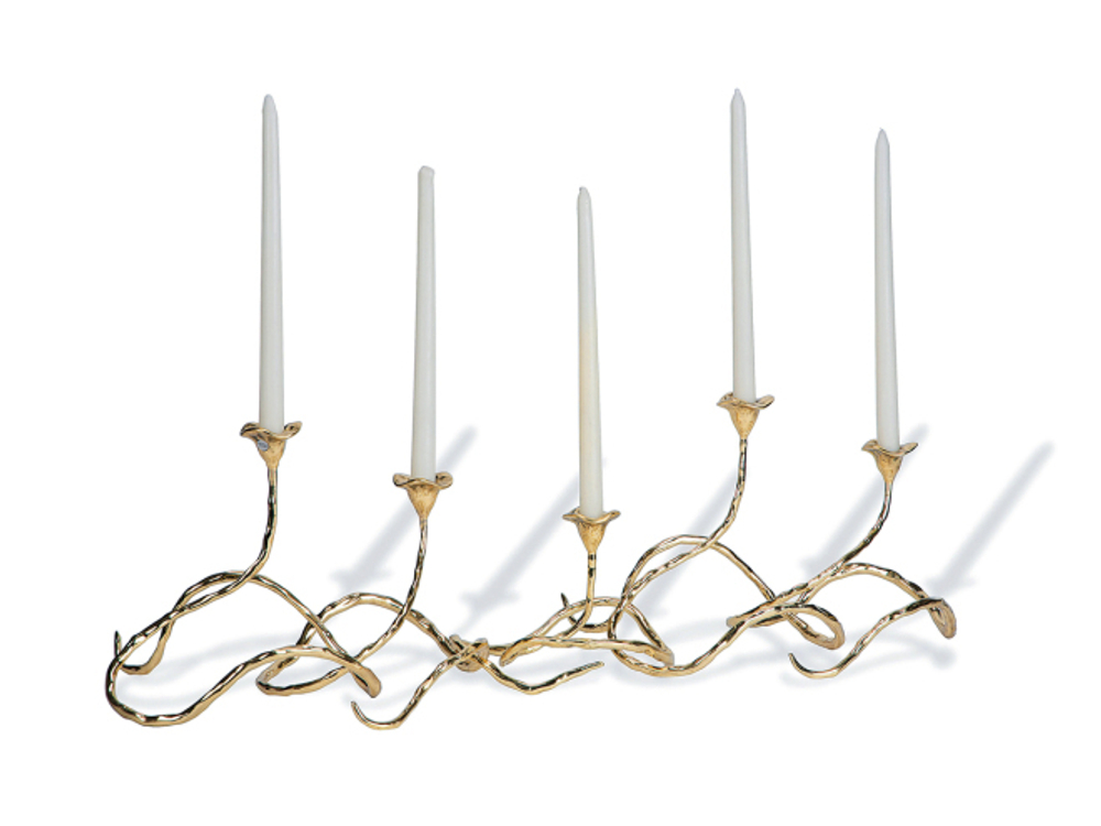 Mukul Goyal Подсвечники ИДЕН (5 предметов), золотистые MG301