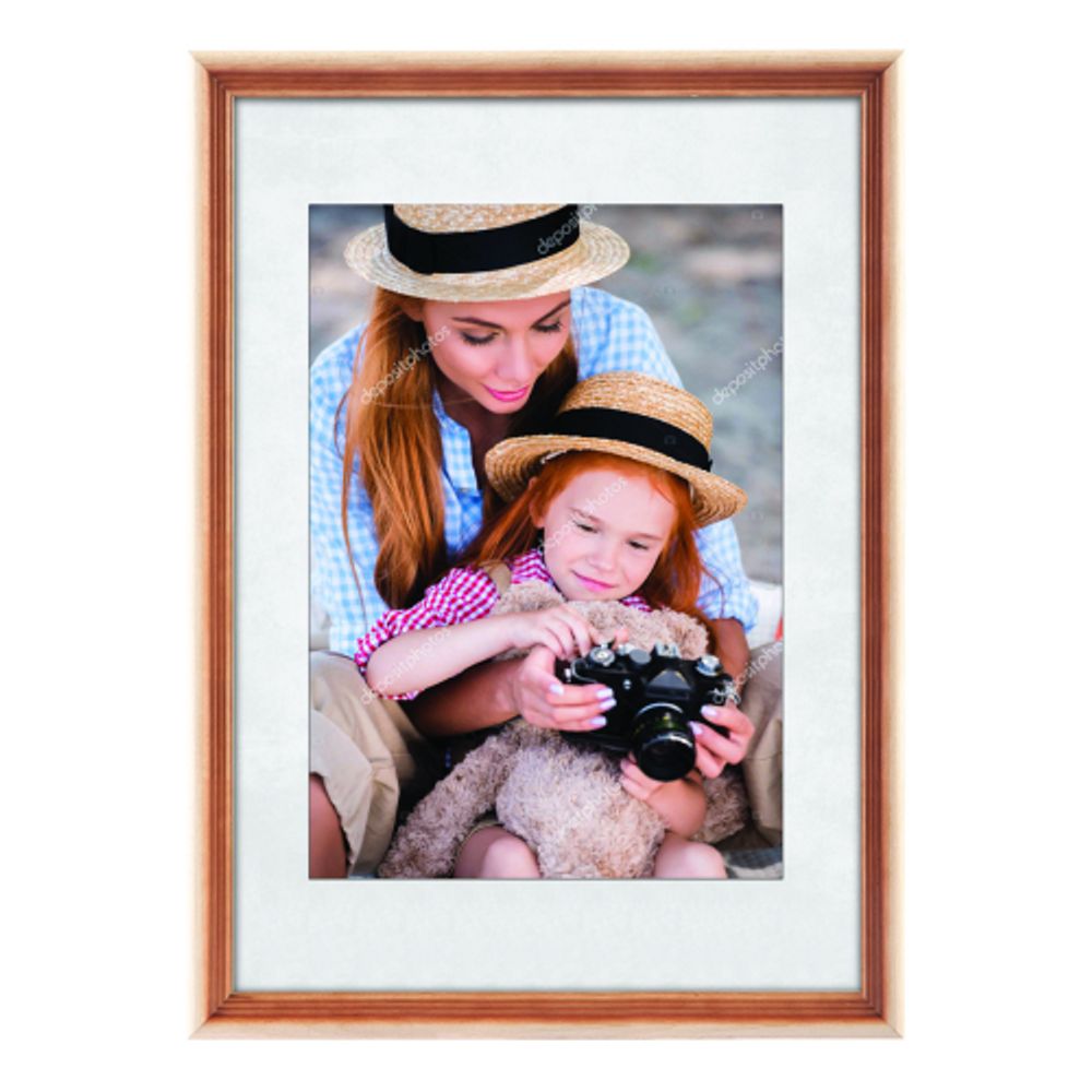 Фоторамка Image Art С20 30х40 деревянная из сосны, цвет натуральный с частичным затемнением, вставка-прозрачный пластик | Image Art