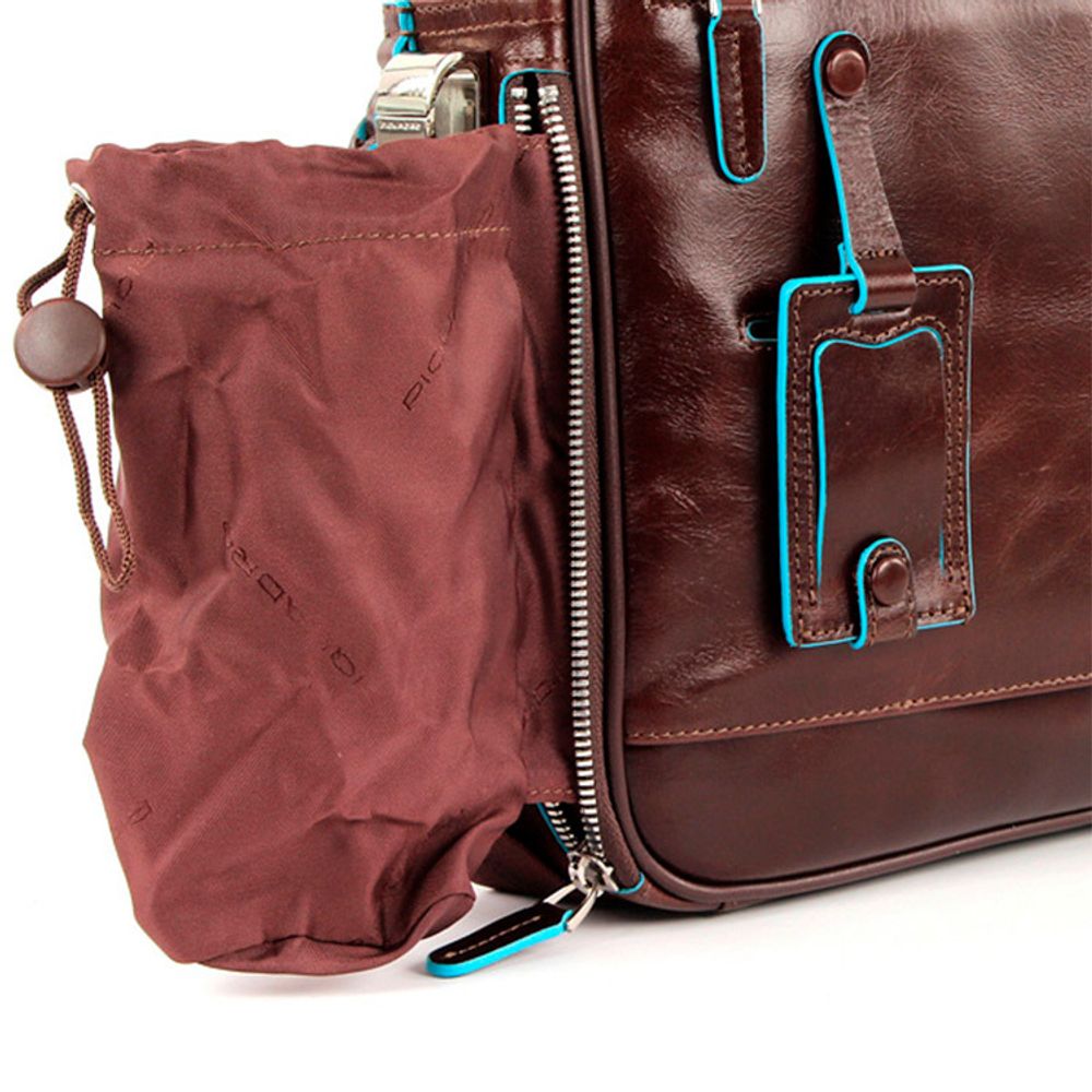 Сумка мужская Piquadro Blue Square коричневая телячья кожа (CA2849B2/MO) 6