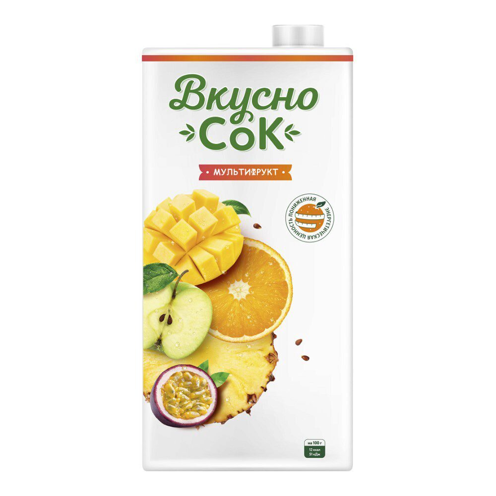 Вкусно Сок Нектар Мультифрукт 0,95л