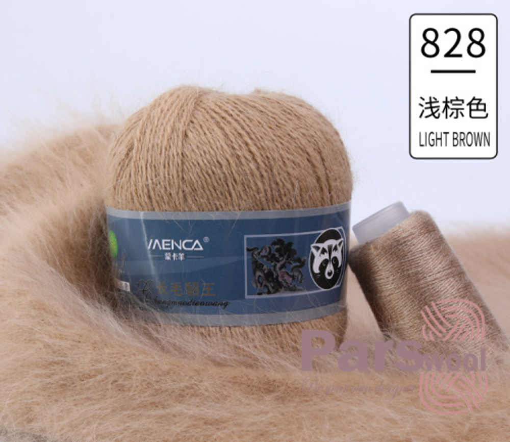 Пряжа Mink Wool (пух норки с синей этикеткой), 50г, 350м, 90%пух норки,10%полиамид (цена за 1 шт)