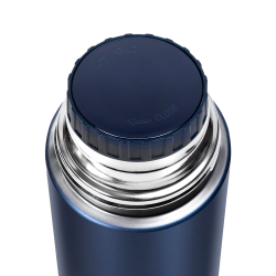 Термос Relaxika 101 (0,5 литра), темно-синий (стикерпак "7 вершин")