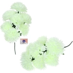 Цветы искусственные 50см «Хризантемы» 7 цветков белые