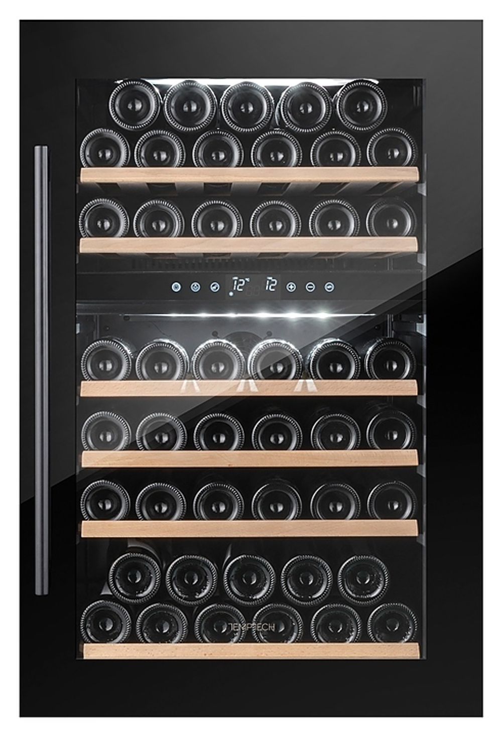Винный шкаф Temptech Oslo OZ90DB двухзонный черный