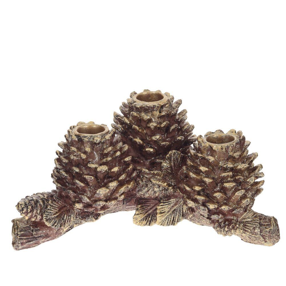 GAEM Подсвечник "Шишки", L21,5 W12 H11 см