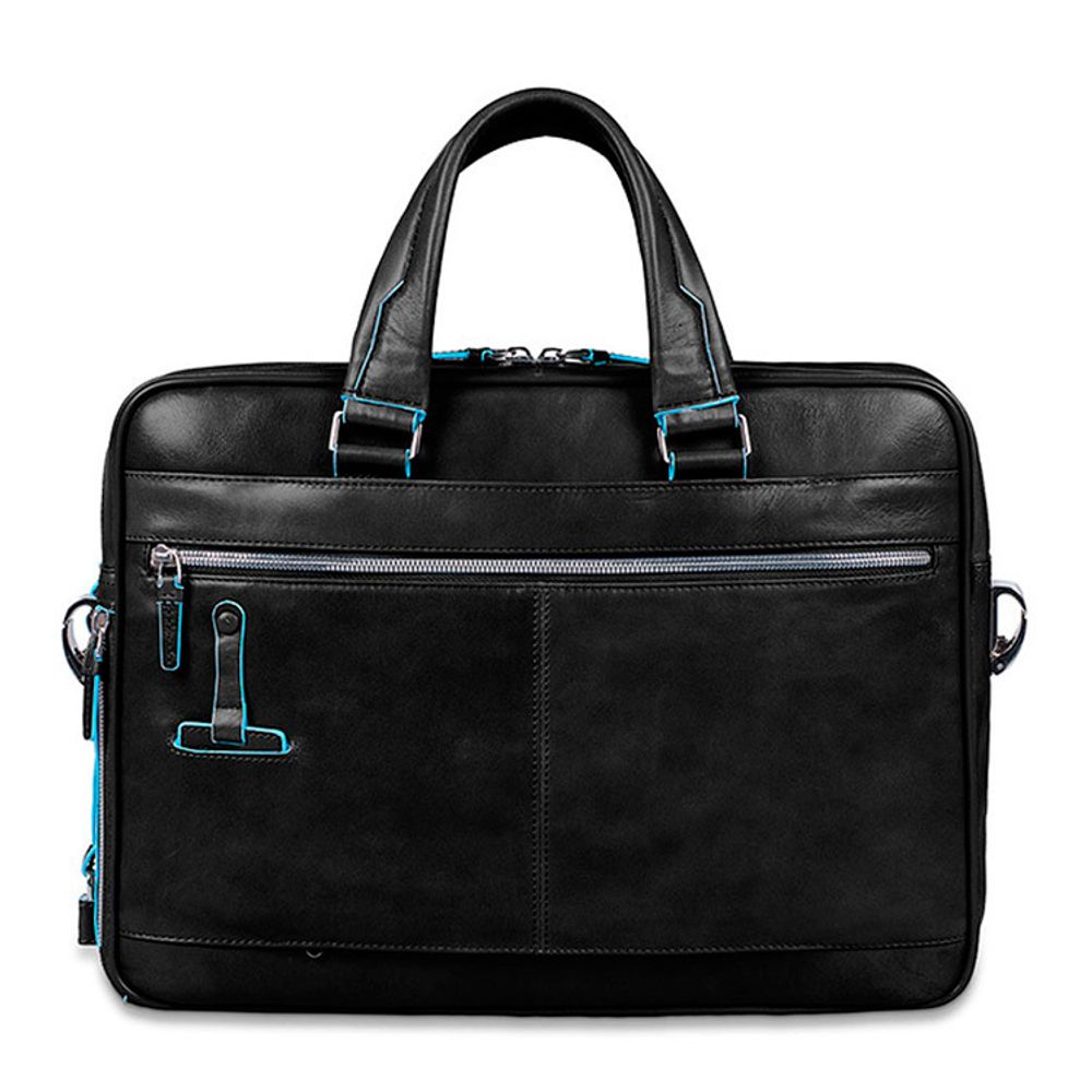 Сумка мужская Piquadro Blue Square черная телячья кожа (CA2849B2/N) 2