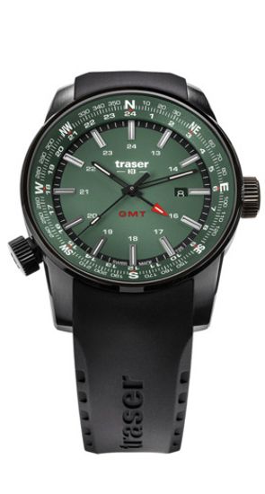 Швейцарские тактические часы Traser P68 Pathfinder Gmt Green 109744