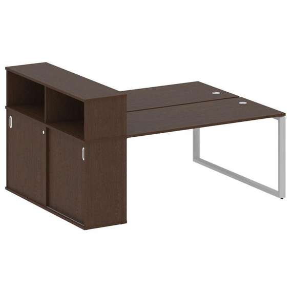 Метал Систем Рабочая станция с шкафом-купе на О-образном м/к БО.РС-СШК-2.4 Т