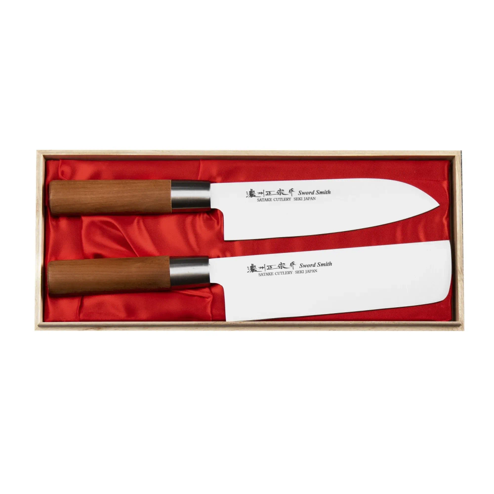 Satake Набор из 2 ножей Satake Masamune Santoku + Nakiri