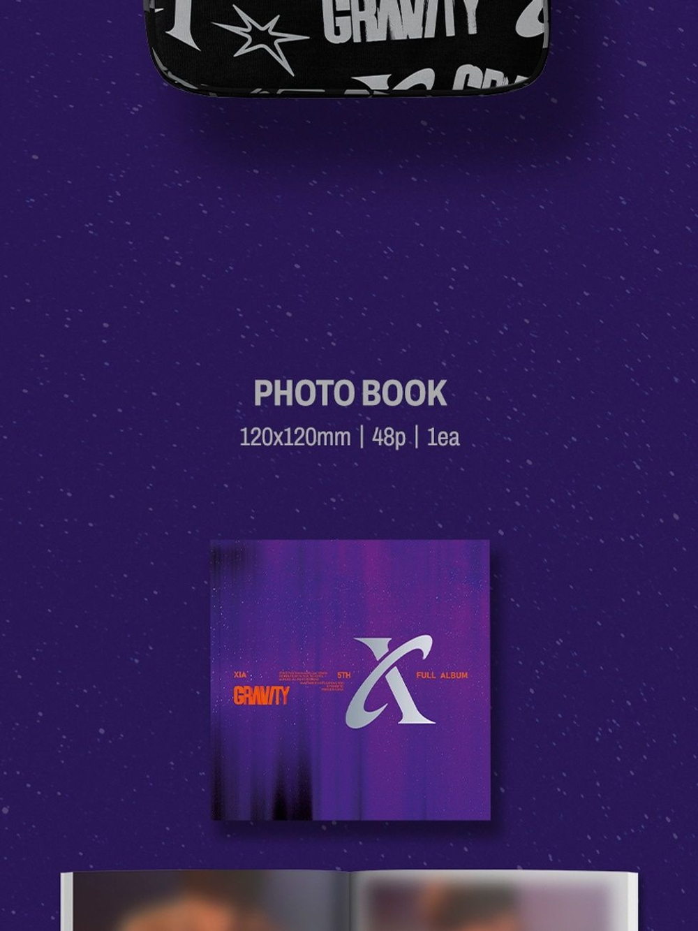 (ПРЕДЗАКАЗ) Альбом XIA (KIM JUN SU) - GRAVITY 5th Full Album SOLAR (LIMITED) Version