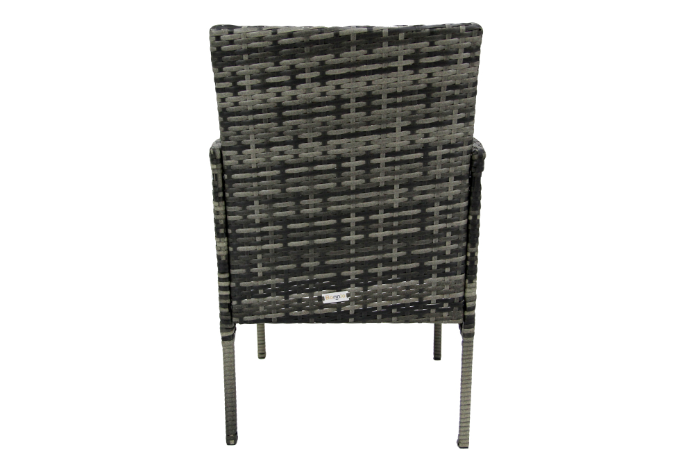 Набор мебели Garden Story Нестор 3 уп. (стол + 4 Стул Garden Storyа ротанг серый, подушки серые)