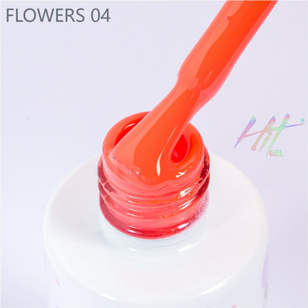 Гель-лак ТМ "HIT gel" Flowers №04, 9 мл