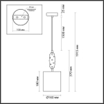 5424/1 ODL_EX Подвес E14 40Вт 220В IP20 MODERN