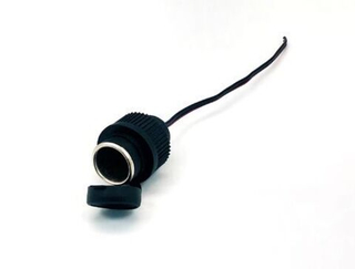 Гнездо прикуривателя универсальное на проводах с крышкой 29653