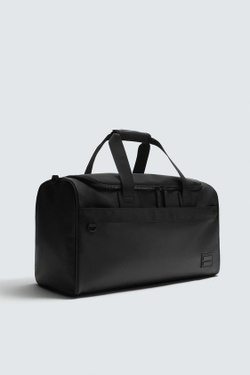 ZARA ПРОРЕЗИНЕННАЯ ДОРОЖНАЯ СУМКА, ЧЕРНЫЙ