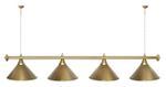 Лампа STARTBILLIARDS 4 пл. (плафоны золотые,штанга золотая,фурнитура золото)