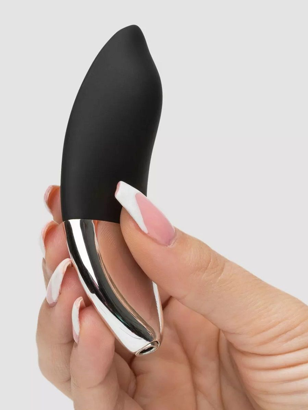 Клиторальный стимулятор с пультом ДУ Relentless Vibrations Remote Knicker Vibrator (Цвет: черный с серебристым)