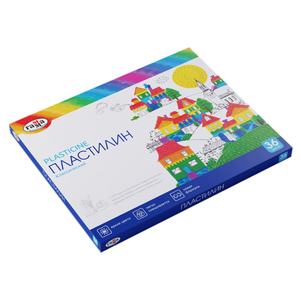 Пластилин Гамма "Классический", 36цв, 720 гр