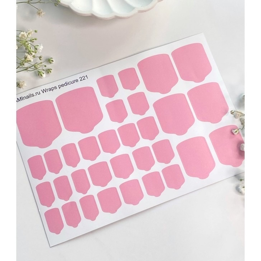 Aminails Wraps pedicure 221