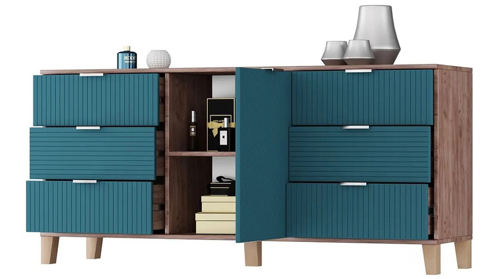 Комод Марвин 33 МДФ 140*40*70 см,    Фиеста